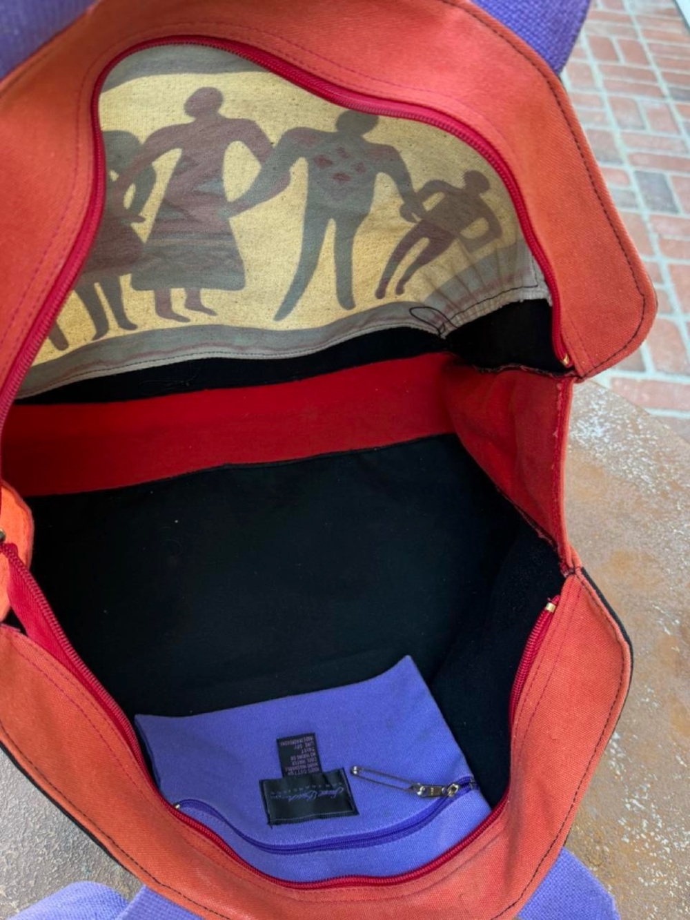 vintage, deadstock "The Art of Human Beings" canvas tote bag by the iconic - Picture 5 of 6